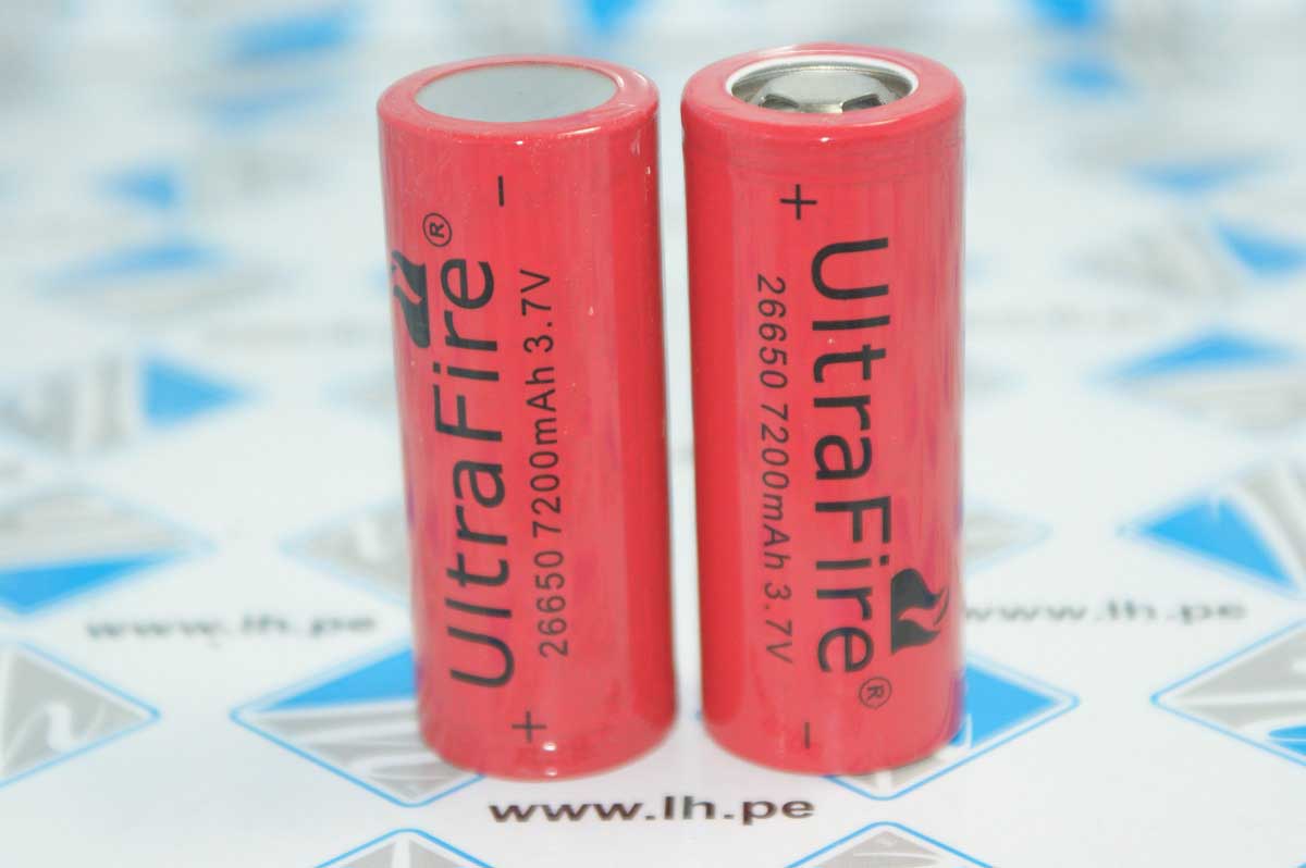UltraFire 26650            Batería recargable 7200 mAh 3.7 v Li ion 26650 for salto LED linterna antorcha